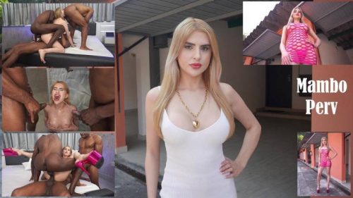 Beautiful 22 years Brazilian blonde fucked by 3 big cocks then gets peed on – Lola Morango