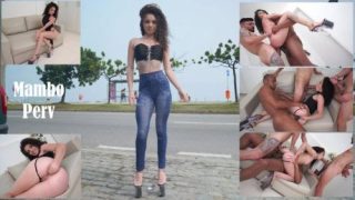 20 years old perfect body Brazilian beauty, Bruna Santos self-fisted & fucked by huge dicks